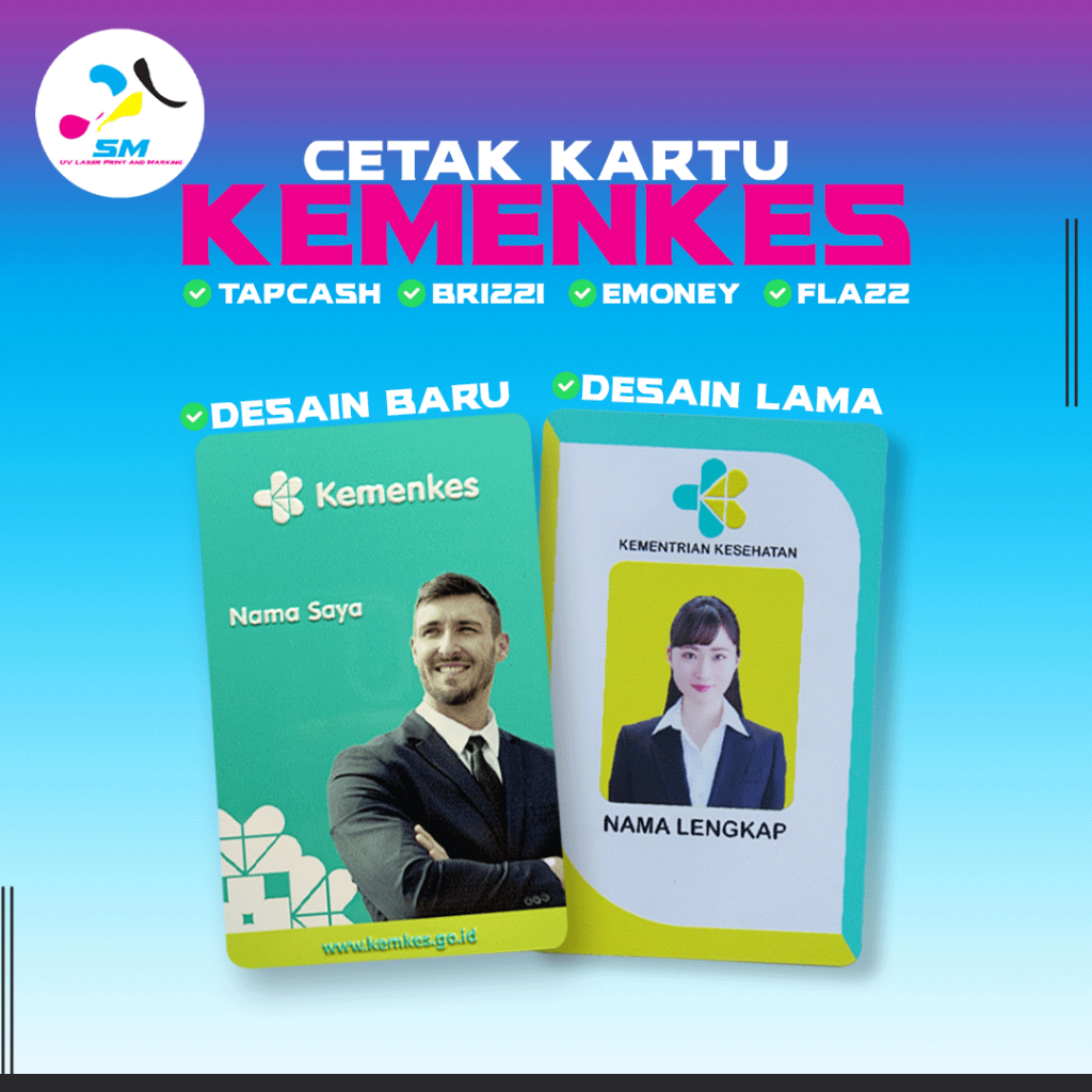 Custom UV Print ID Card Name Tag - Ministry of Health, New Design Compliant with Regulations, PVC RF