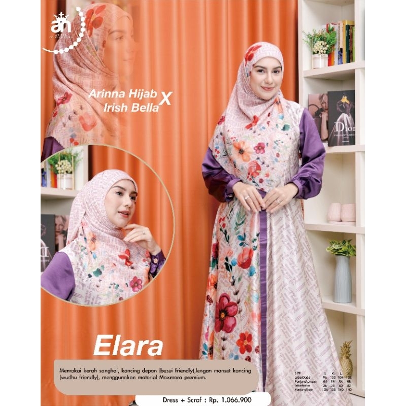 Arinna Elara X Irish Bella Series  by Arinna hijab | Gamis Wanita | Gamis terbaru  | Maxmara Premium