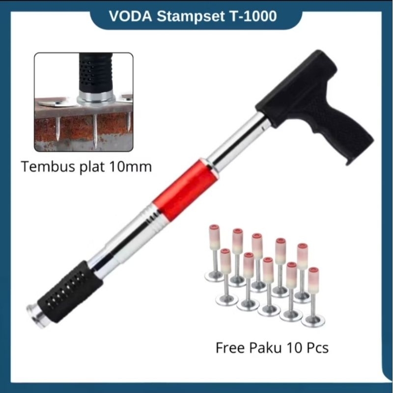 Stamset T1000 Paku Beton dan Besi/ Ramset Paku Beton