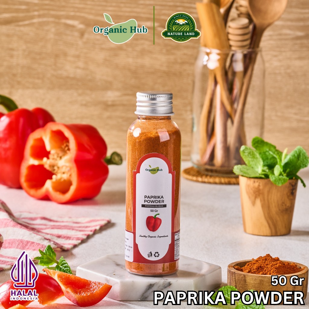 

Organic Hub Papprika Powder 100% Asli Khas Rempah Nusantara Bumbu Masak Dapur Premium 50 gr