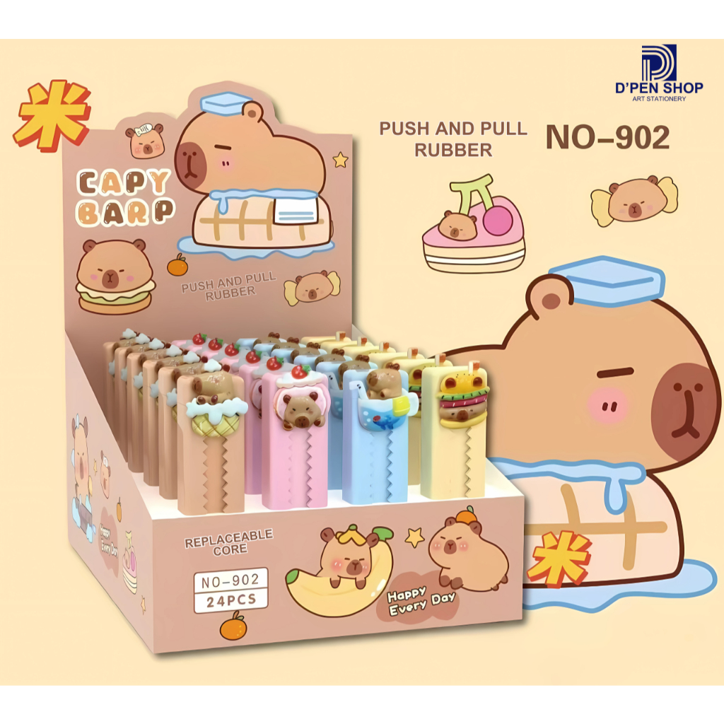 

Penghapus Karet Lucu CapyBara Push and Pull Rubber Unik Imut Penghapus yang Dapat Ditarik Penghapus Dorong Penghapus Mekanik Warna