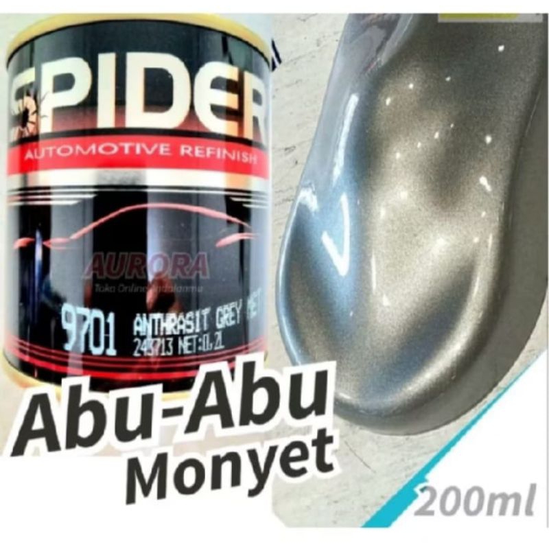 Cat Antharazit Grey Met 9701 Cat Abu2 Metalik Spider
