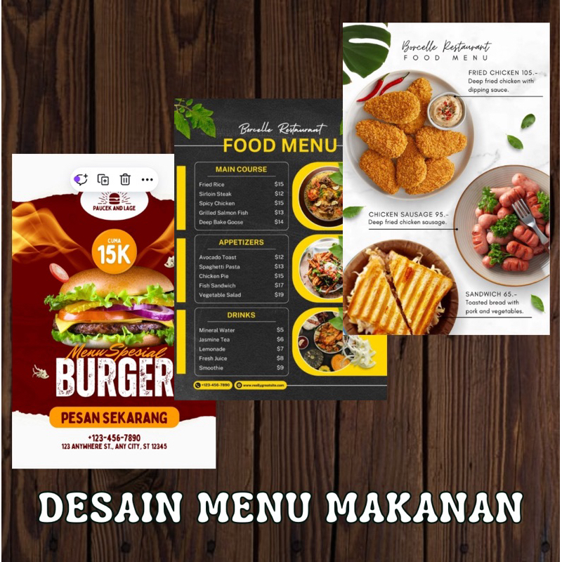 Desain Menu Makanan