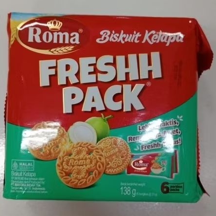 

Roma biskuit kelapa Fresh pack 138g