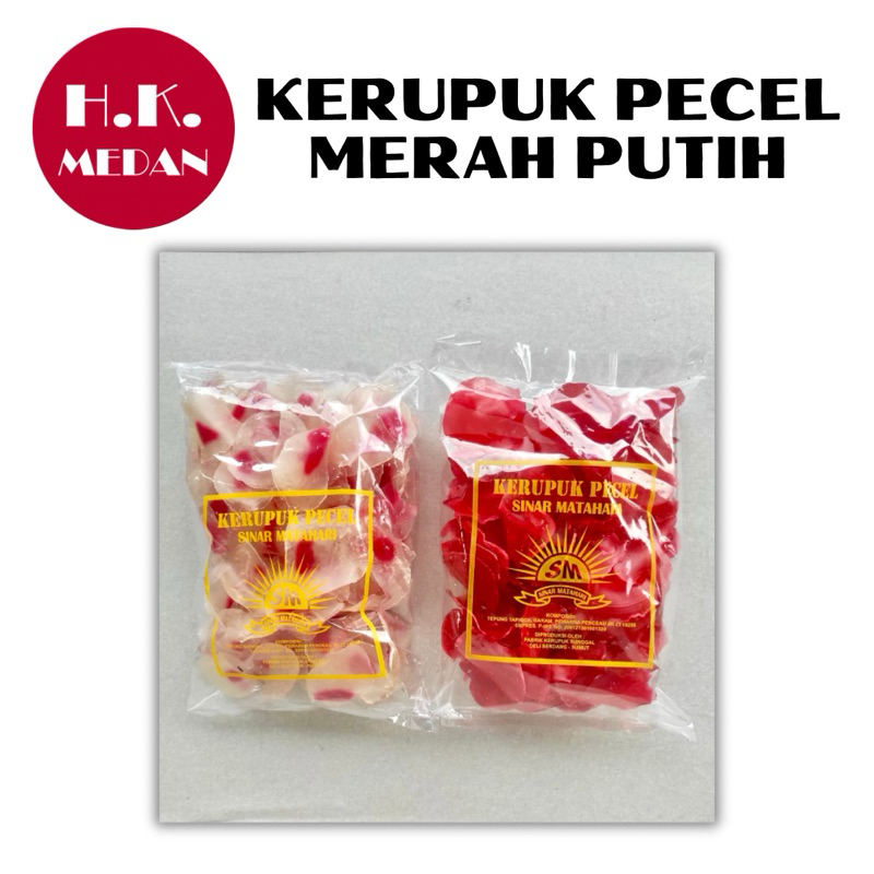 

KERUPUK MERAH PUTIH / PECAL PECEL (KHAS MEDAN) 250 GR GRAM