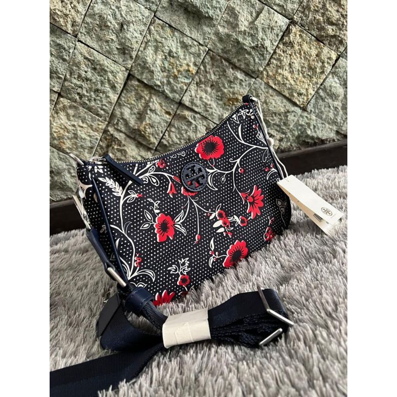 JUAL RUGI TB nylon hobo web (floral)