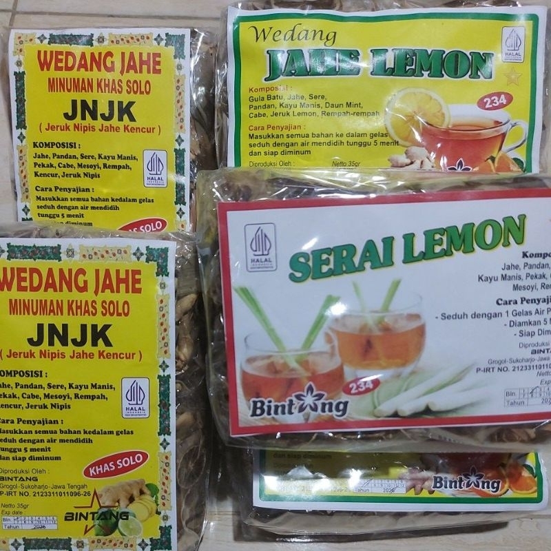 

WEDANG LEMON "BINTANG" isi 10