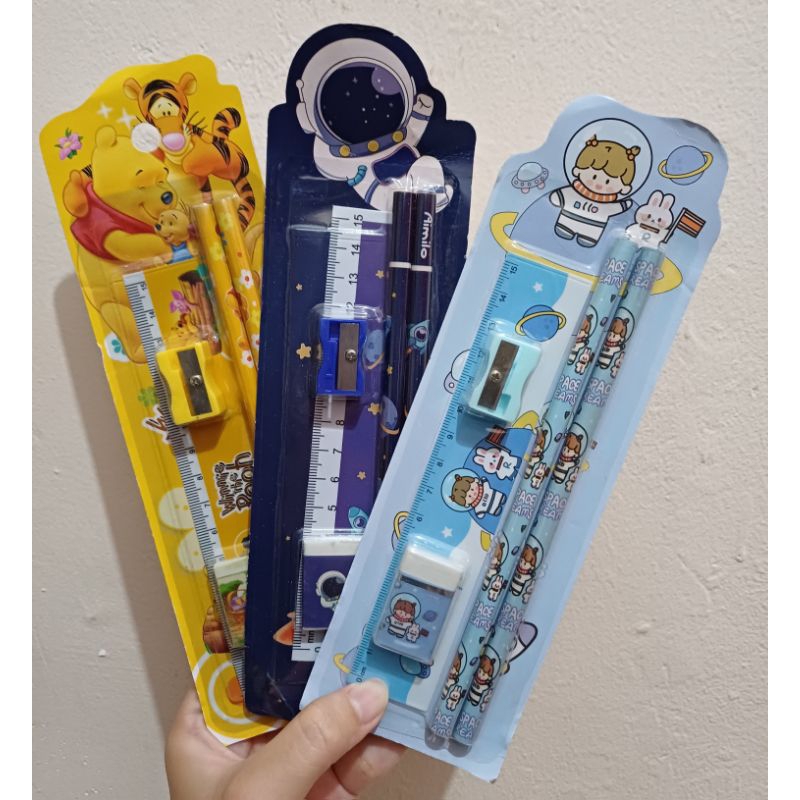 

paket pensil anak karakter lucu