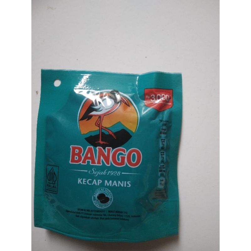 

Kecap Manis Bango Kemasan 77 Gram