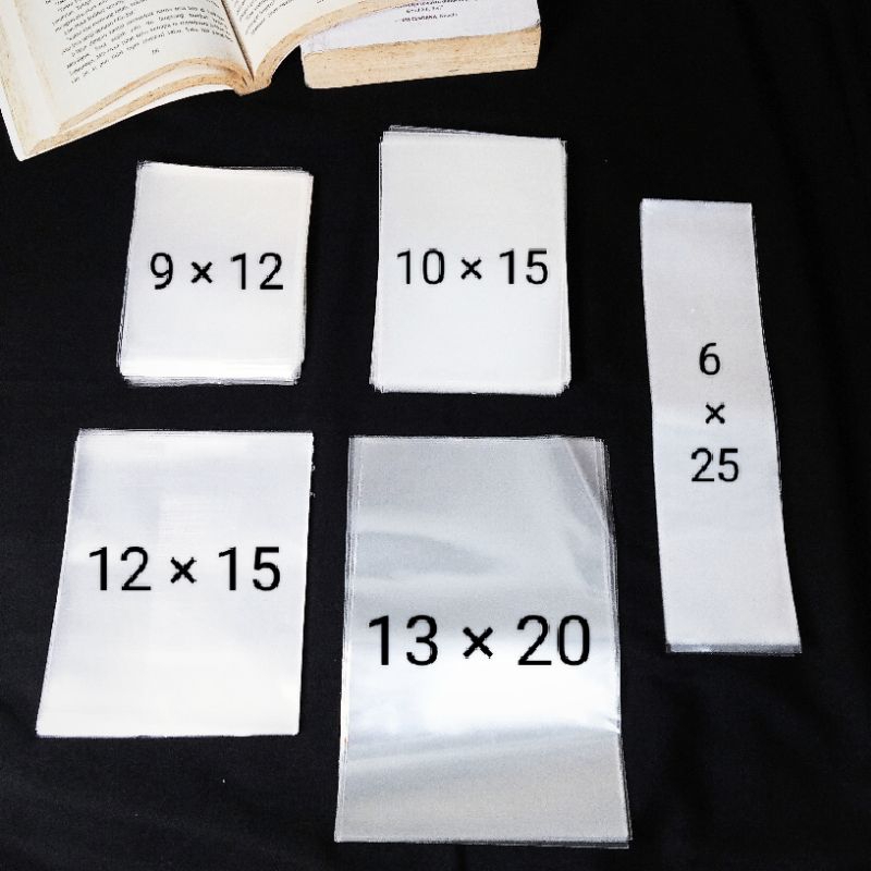 [ 1 Kg ] Plastik Opp - Plastik Kaca Bening Tanpa Lem Bahan Plastik Tebal/ Plastik Packing