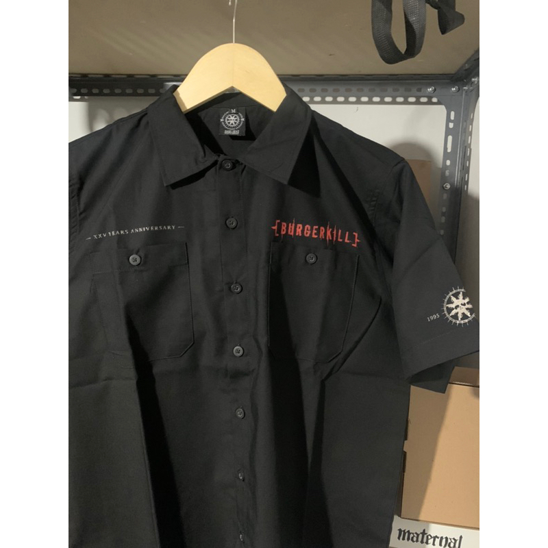 WORKSHIRT BURGERKILL ANNIV XXV KEMEJA OFFICIAL MERCH BAND