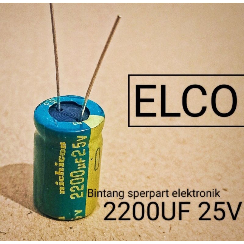 KAPASITOR ELCO 2200UF 25V CAPACITOR ELCO 2200UF 25V KAPASITOR ELCO 25V 2200UF CAPACITOR ELCO 25V 220