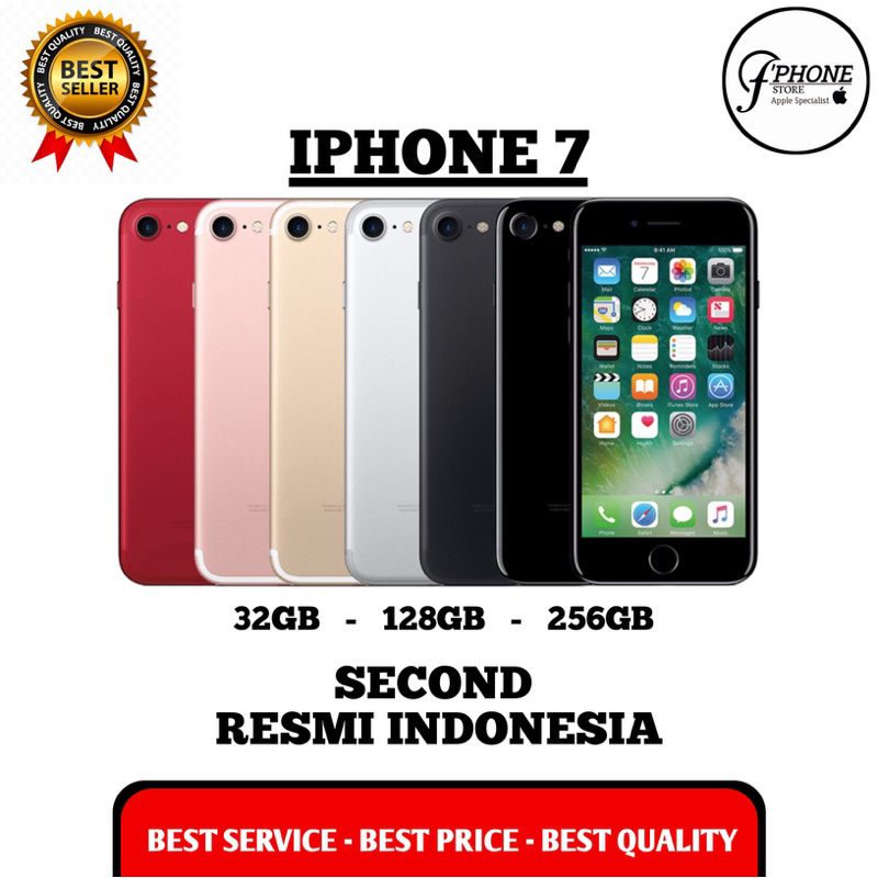 APPLE IPHONE 7G (32GB) (128GB) (256GB) SECOND RESMI IBOX