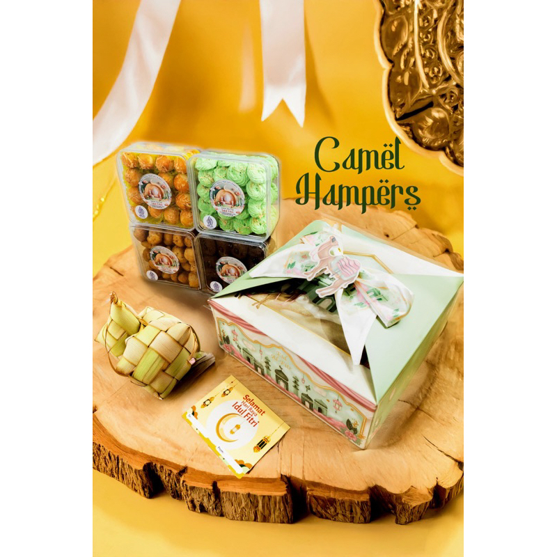 

CAMEL HAMPERS / HAMPERS LEBARAN / KUE LEBARAN / HAMPERS IDUL FITRI / KUE IDUL FITRI / PAKET KUE LEBARAN / KUE ENAK