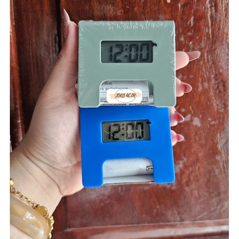 KUPONG Jam beker, hijau, 4x6 cm, jam kecil, jam alarm, jam kecil