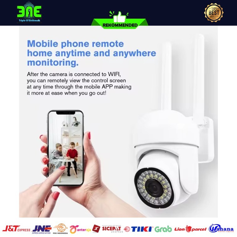 CCTV Ipcam Yi Iot Outdoor Waterproof Smart PTZ 360 1080p Ip Camera Wifi 2 Antena Motion Tracking Nig
