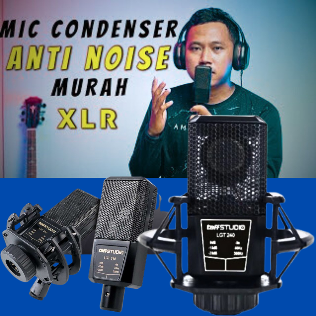 TaffSTUDIO MIK Microphone Condenser konten kreator youtuber live streaming Professional Recording