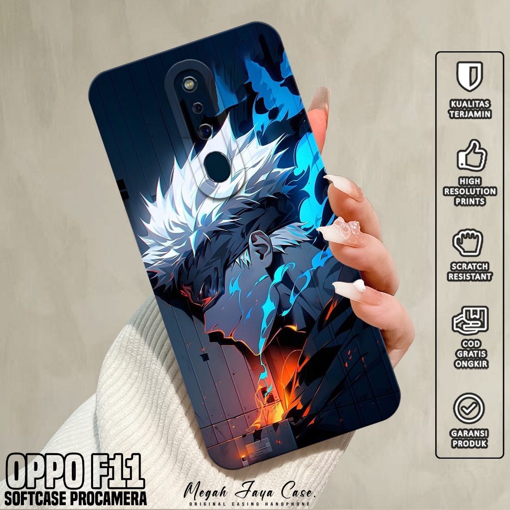 Softcase Hp OPPO F11 - Casing Hp OPPO F11 Motif Gojo Satoru - Silikon Hp - Case OPPO F11 - Kesing Hp