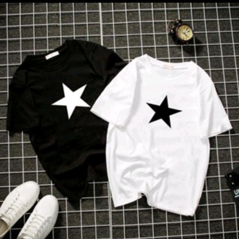 T-Shirt Stars - Oversize T-Shirt white