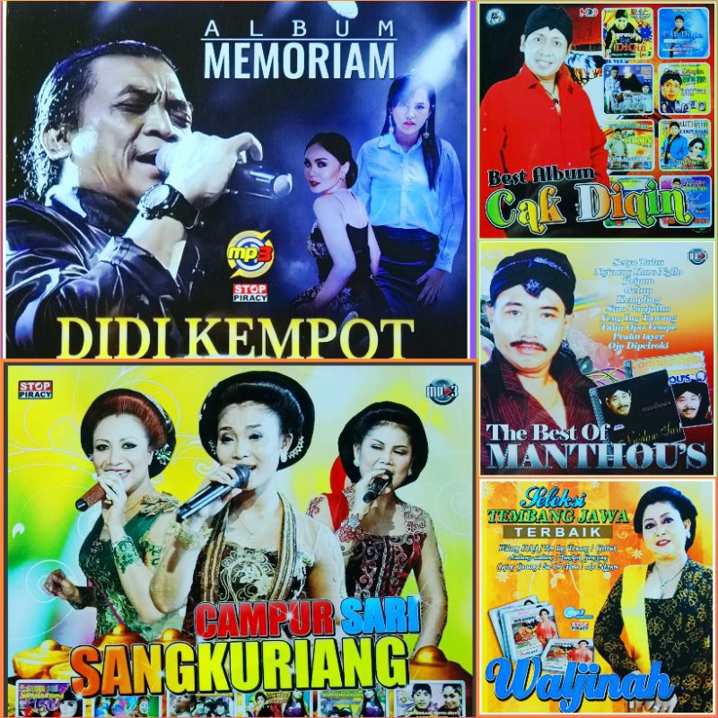 Kaset Musik  MP3 Lagu Campursari DIDI KEMPOT- MANTHOUS- CAK DIQIN- SANGKURIANG - WALJINAH Album Terl