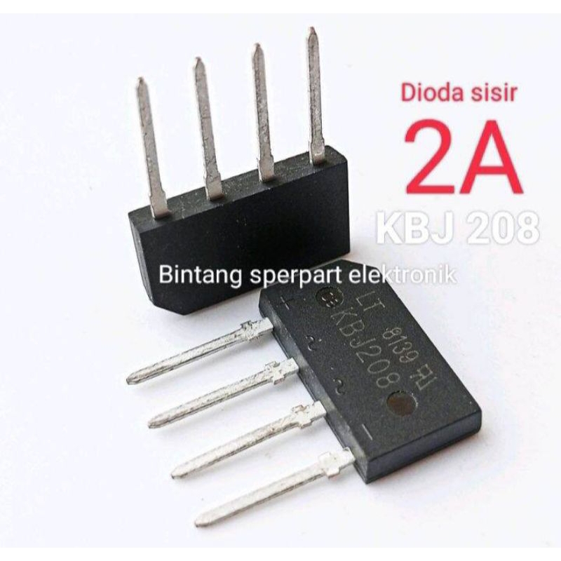 DIODA 2A KBJ208 DIODA SISIR 2A DIODA KBJ 208 DIODA 2AMPERE DIODE 2 AMPERE