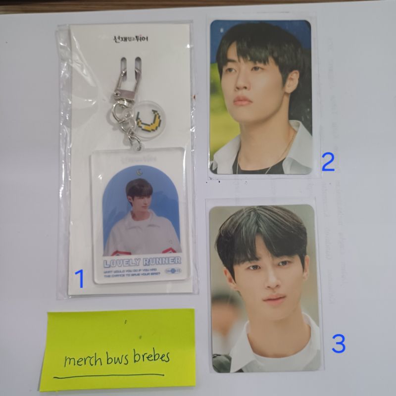 READY STOCK OFFICIAL SHARING PHOTOCARD LOVELY RUNNER ORIGINAL SOUNDTRACK & ACRYLIC KEY RING SUN JAE 