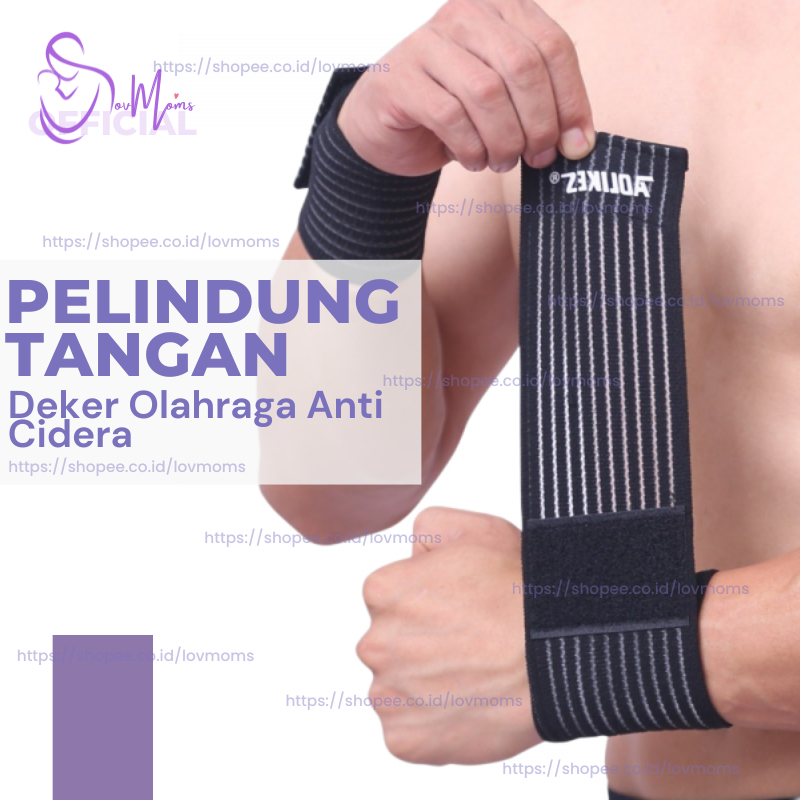 Wristband Alat Workout Aksesoris Olahraga Perlengkapan Gym Fitness Lari Futsal Deker Pelindung Perge