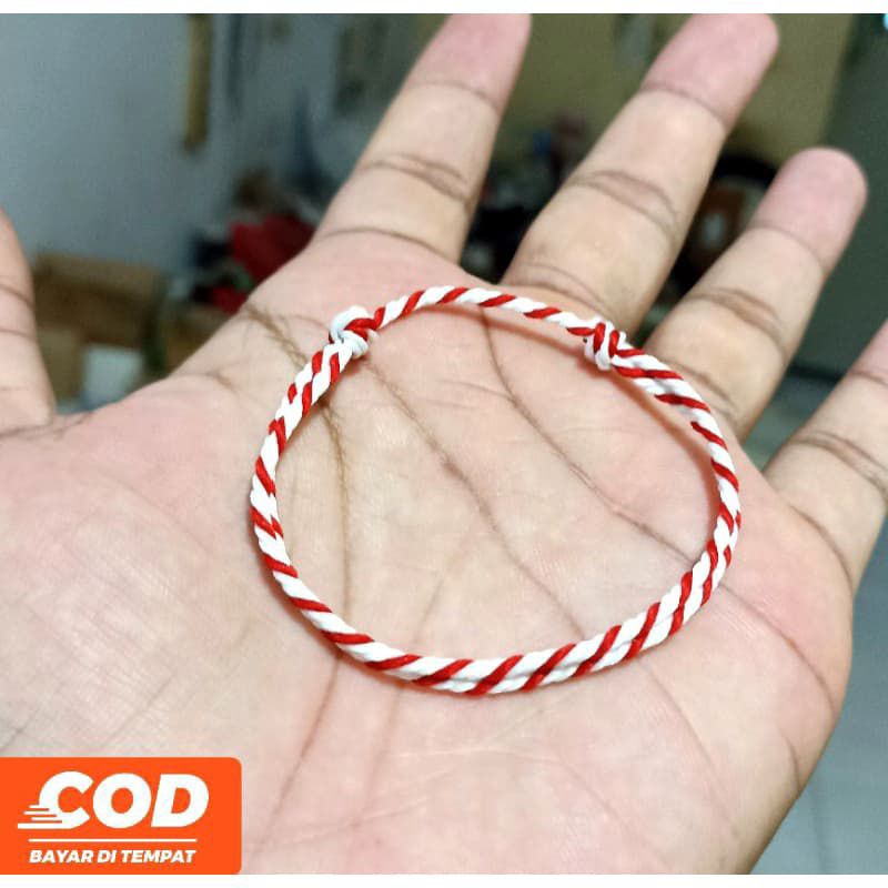 Gelang Tridatu Bali Merah Putih 01