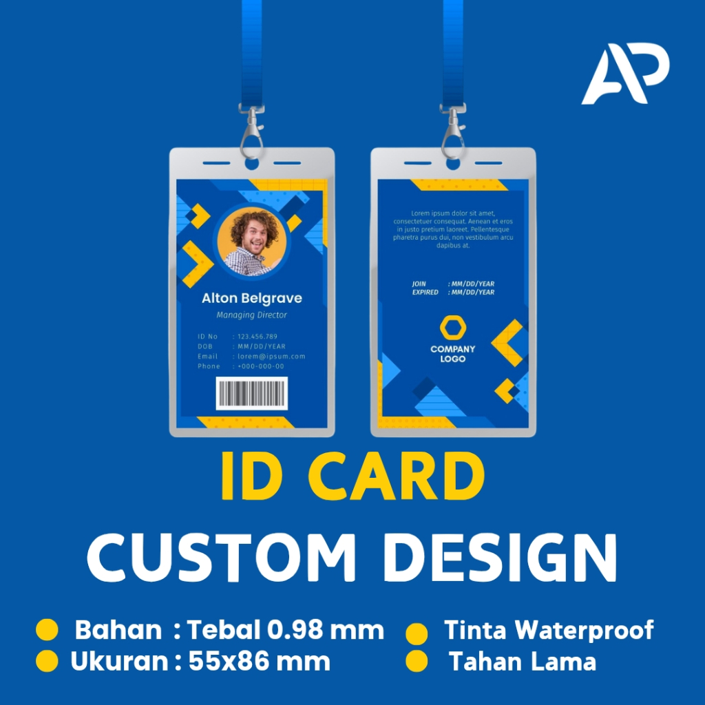 

Custom ID Card Sehari Jadi