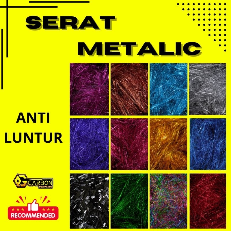SERAT METALIK / SERAT UNTUK CARBON FORGED WARNA / CARBON VENOM / CARBON FORGED / METALIC MIX CARBON 