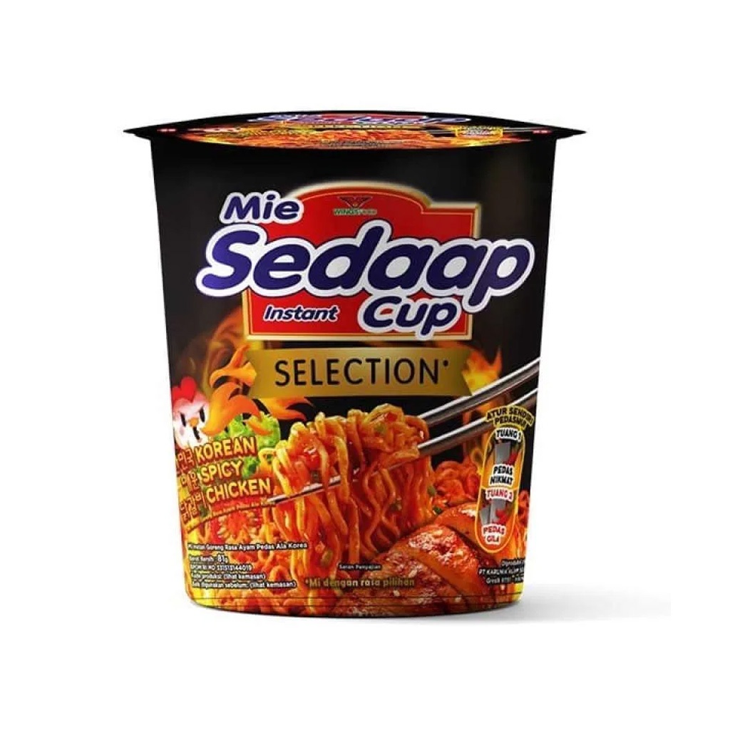 

Sedaap Korean Spicy Chicken Cup / Mi Instan Pedas 81 Gr