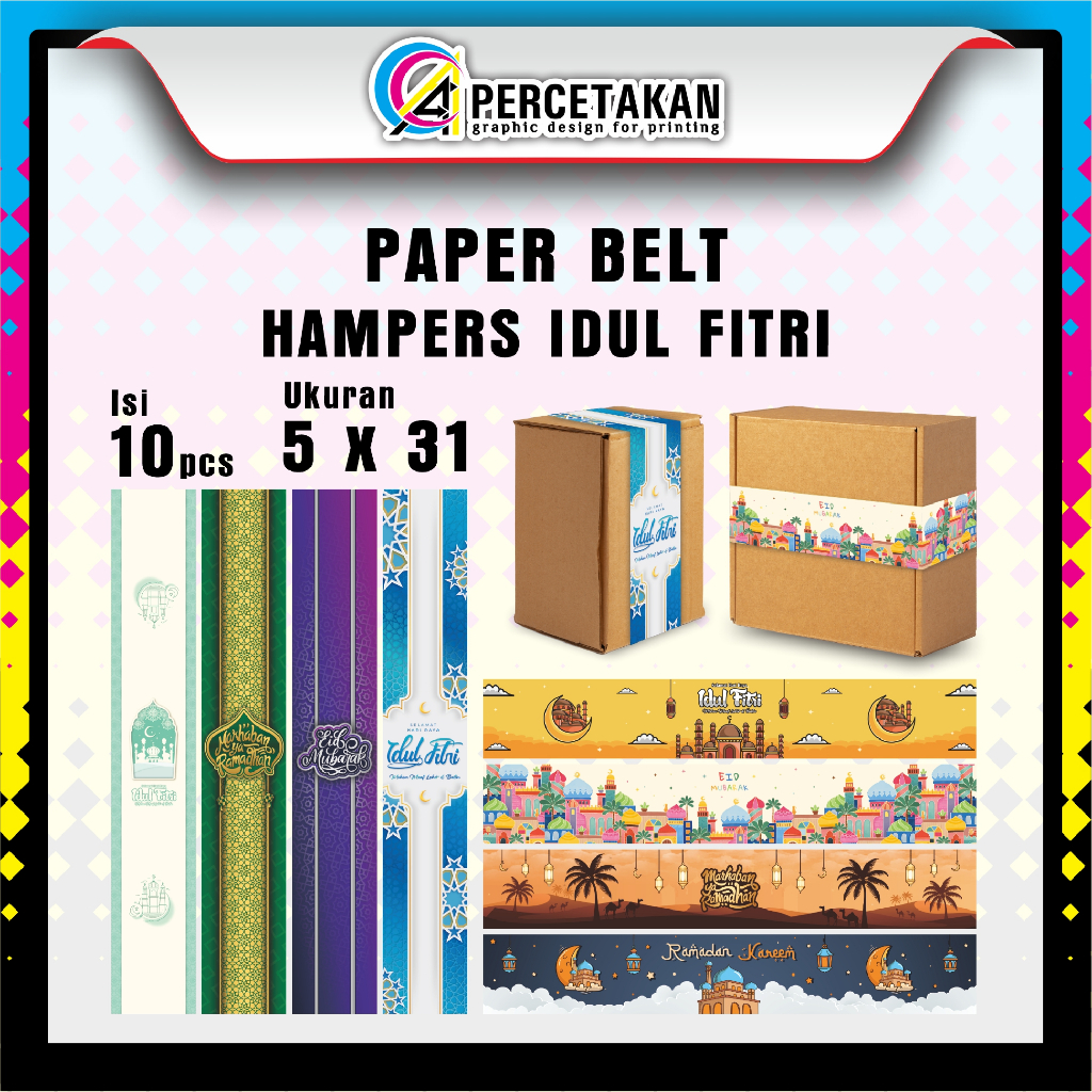 

IDUL FITRI EID MUBARAK PAPER BELT BELT KOTAK KUE HAMPERS TOPLES