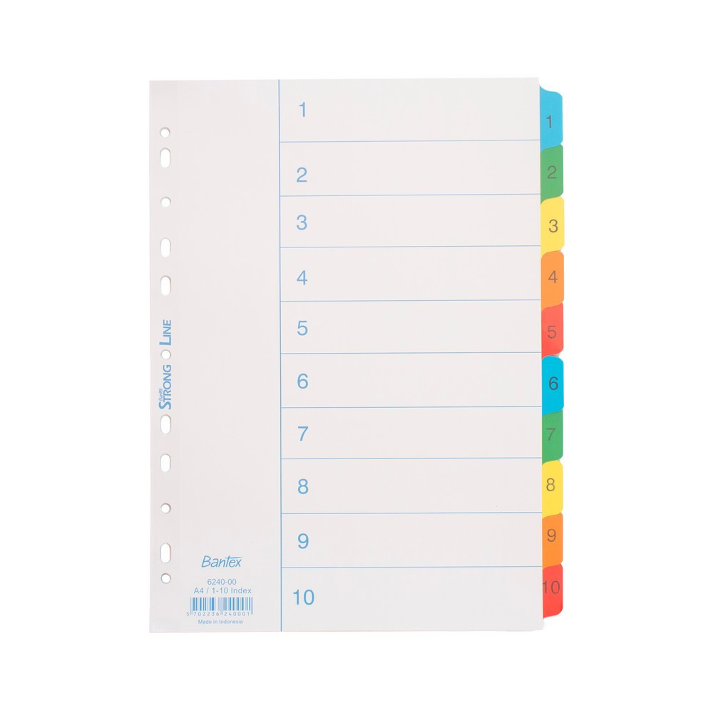 

PEMBATAS BINDER BANTEX INDEX 6240 A4 1-10