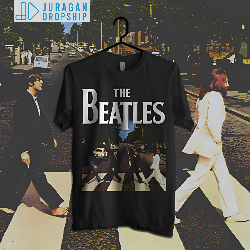 Kaos Pria Wanita Juragan Dropship The Beatles