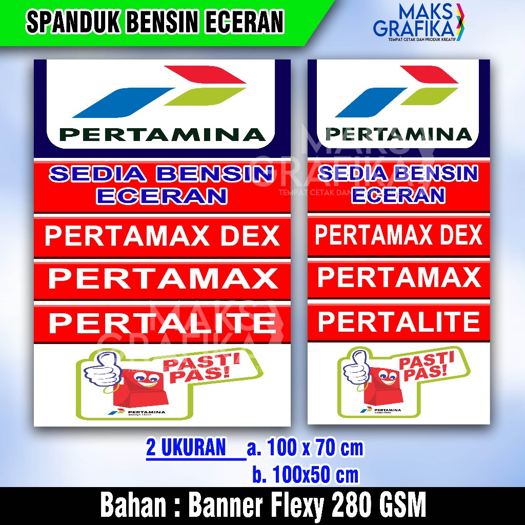 spanduk banner pertamina / pom mini