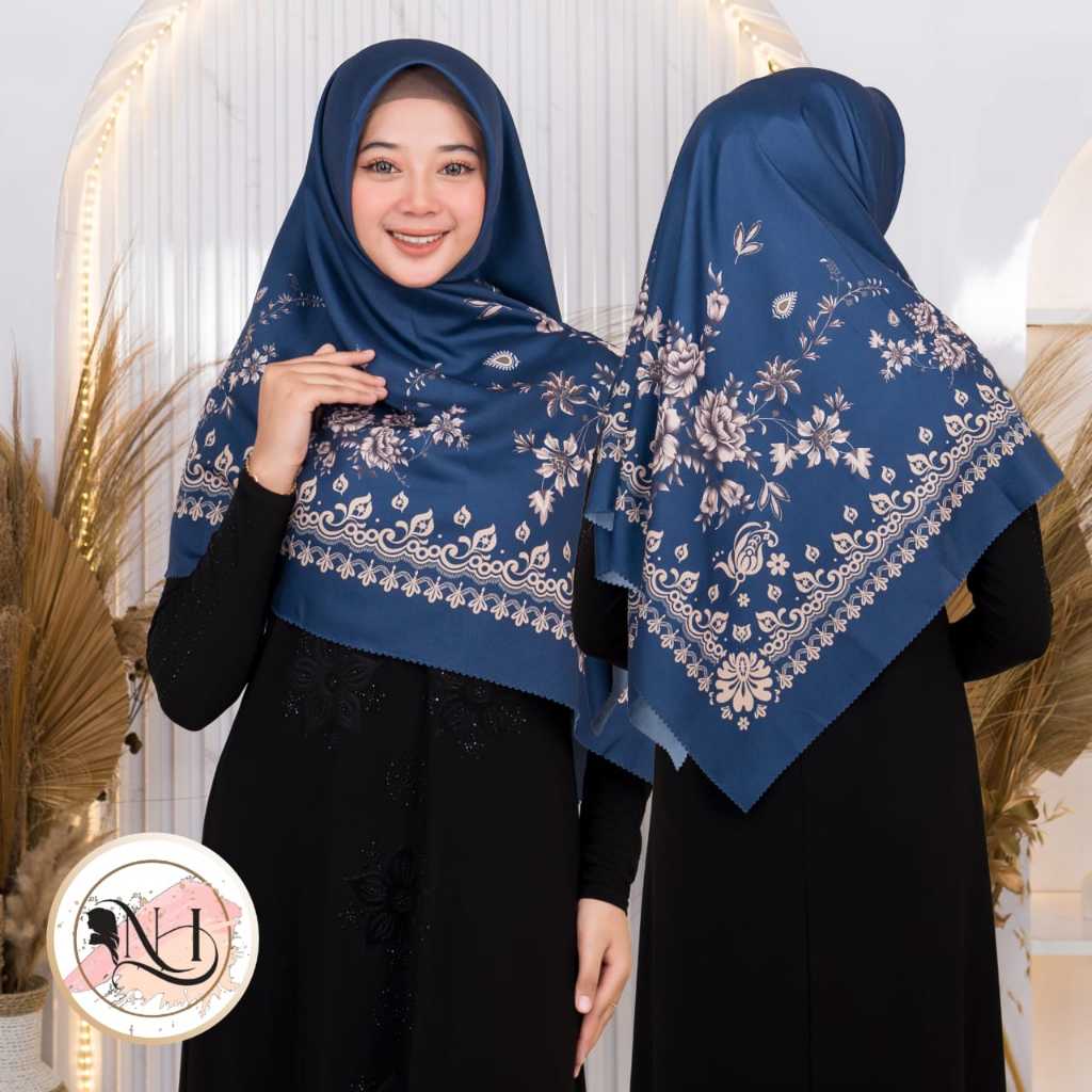 KERUDUNG SEGI EMPAT SYAR'I DEENAY LASERCUT KW KERUDUNG SEGI EMPAT JUMBO MOTIF TERBARU NAYLA HIJA'B