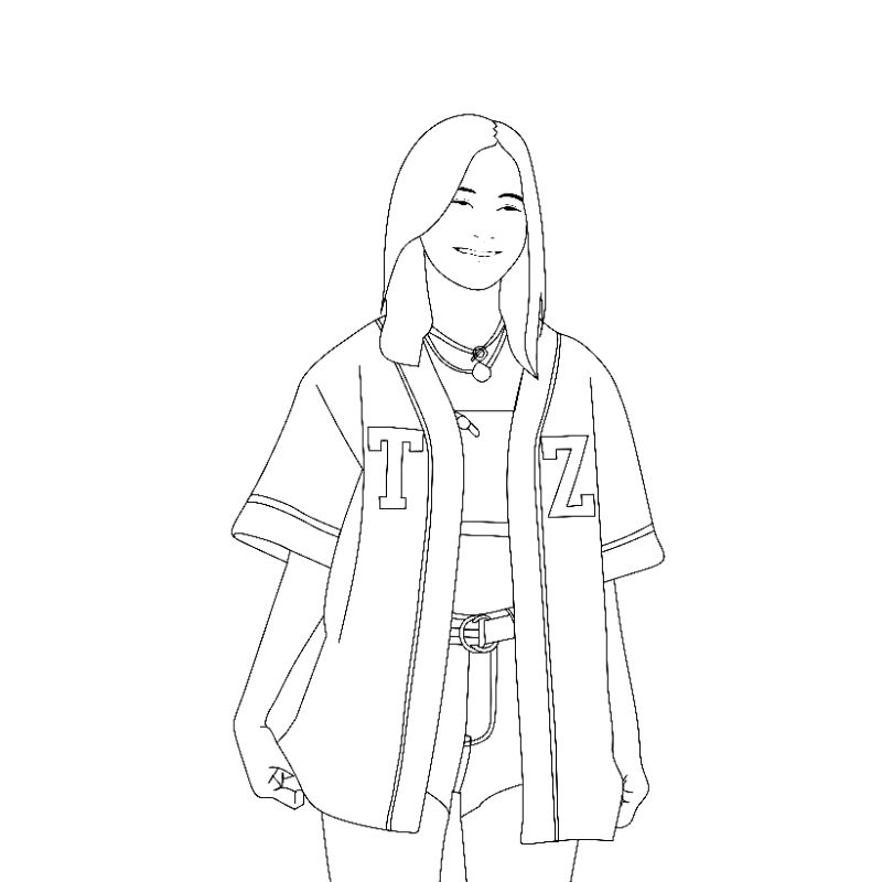 buat line art Dari foto