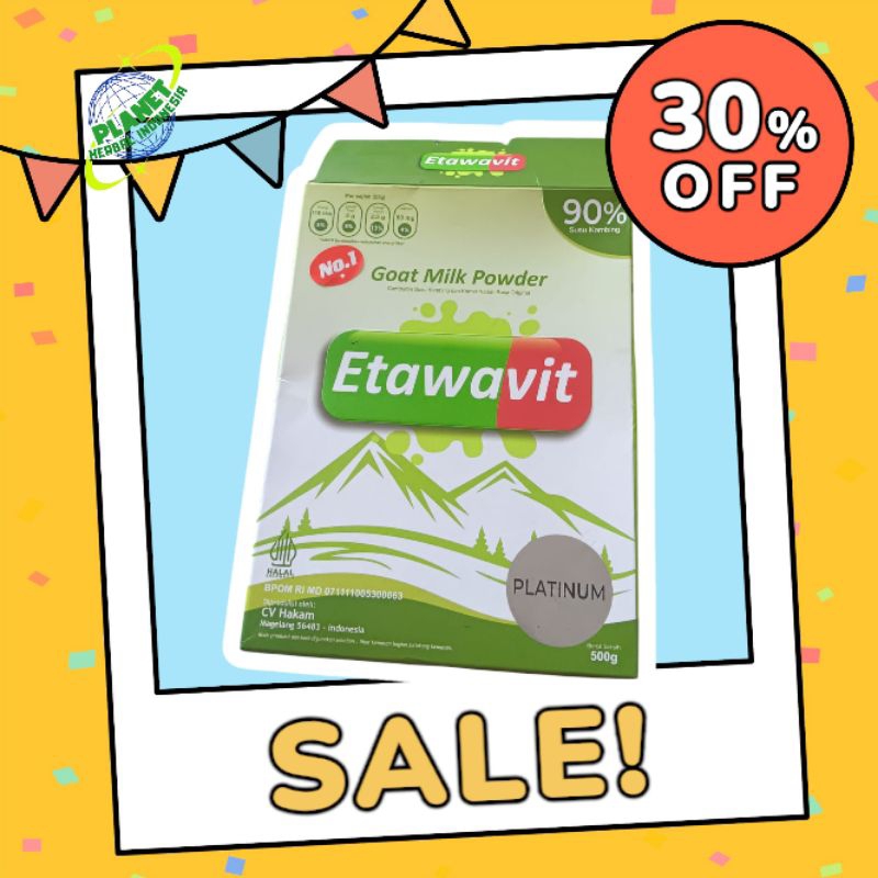 

Susu Kambing Etawa - Etawavit Platinum - Low Sugar - ASLI - BPOM