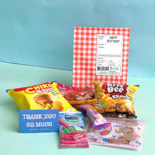 

Hampers Snack Paket Hemat | Hampers Snack Wisuda | Hampers Snack Birthday | Hampers Snack Unik Murah