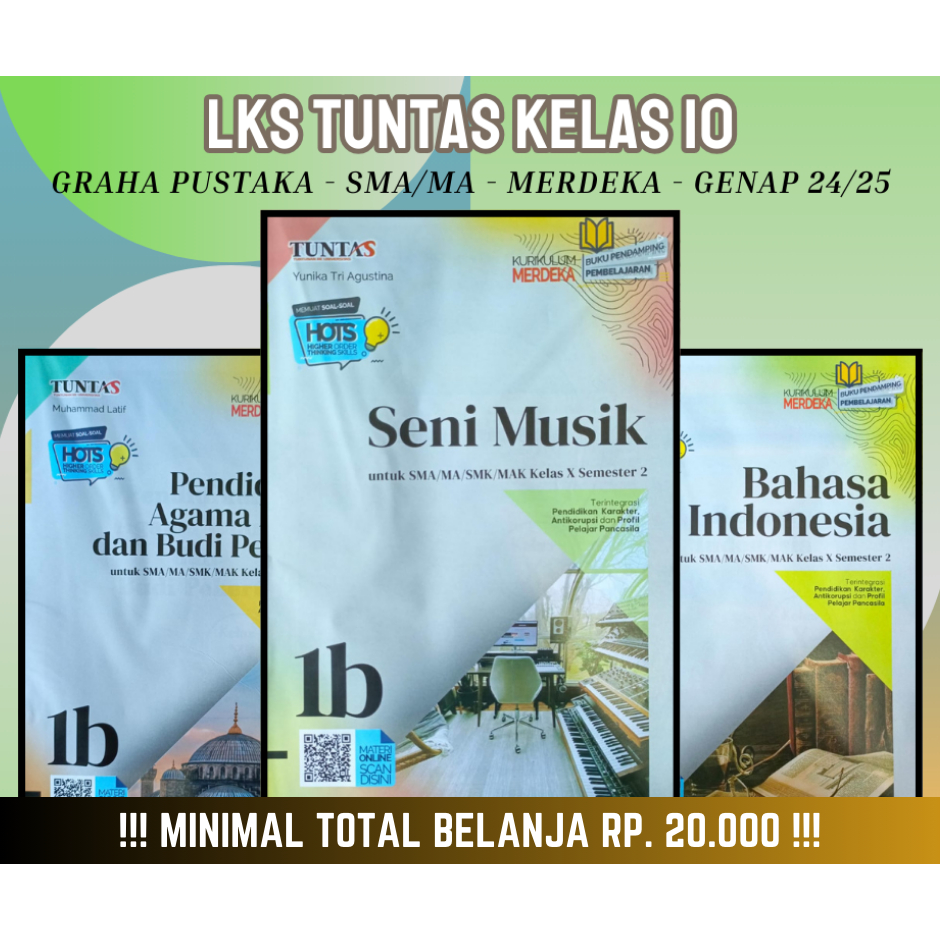 Buku LKS Tuntas Graha Pustaka SMA MA Kelas 10 Merdeka Genap 2024 2025 - Original