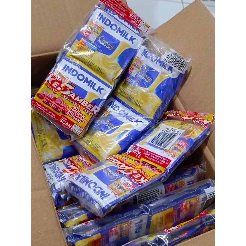

Susu indomilk sachet isi 6 pcs bonus 1 pcs/Susu indomilk kental manis