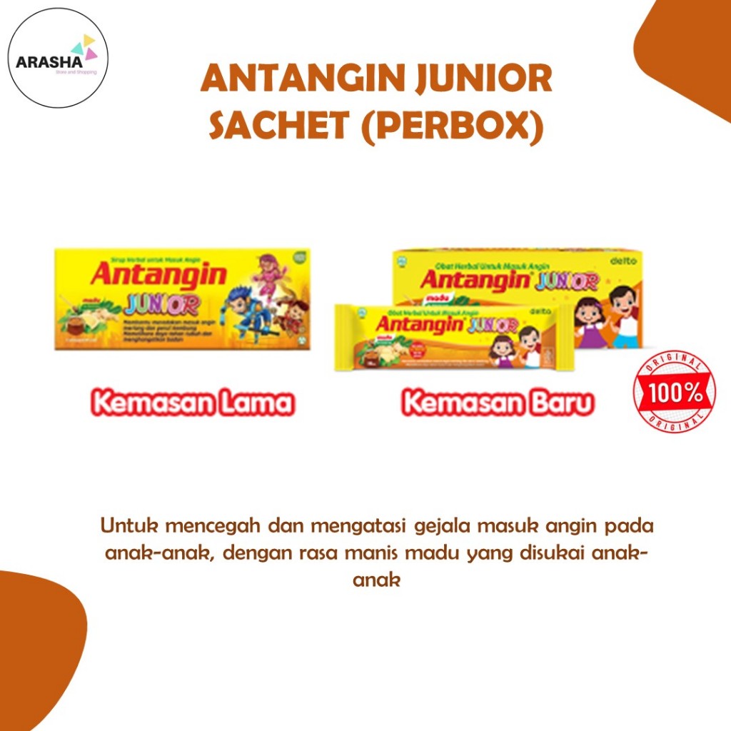 

ANTANGIN CAIR JUNIOR HONEY MINT mengatasi gejala masuk angin pada anak anak (perbox/persachet)