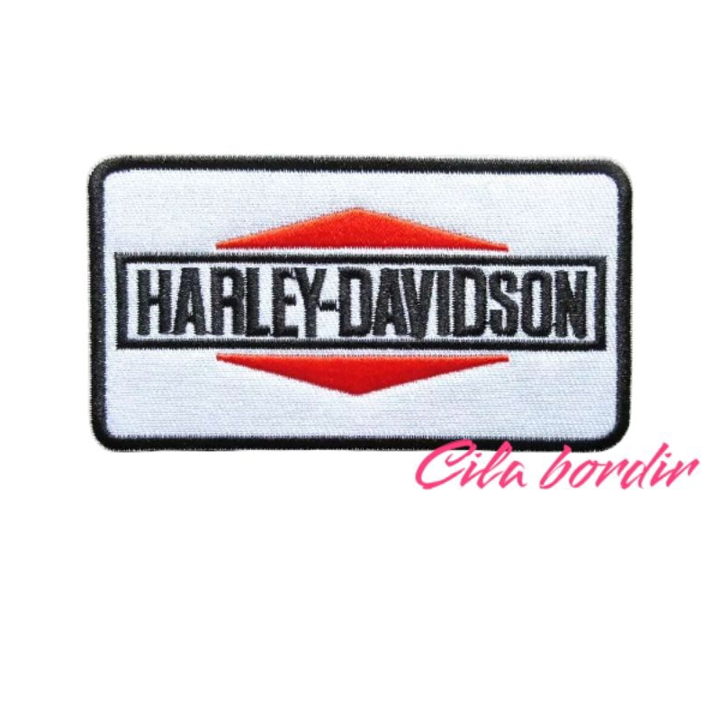 petch logo bordir harley davidson emblem