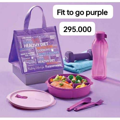 TUPPERWARE FLASH SALE - Fit To Go Purple (1 set) PROMO HANYA Rp. 295.000