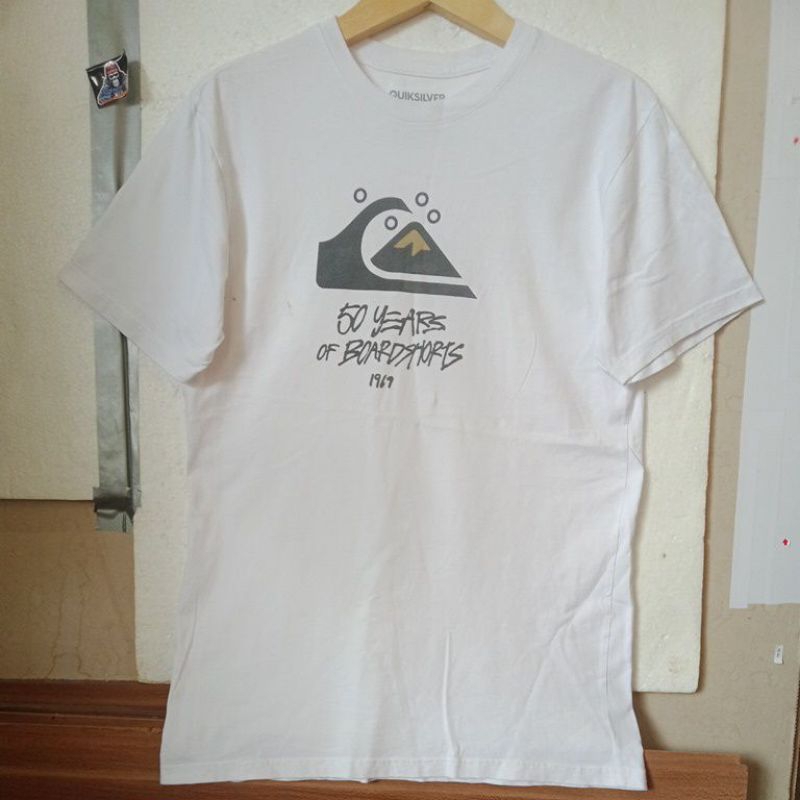 QUIKSILVER surfboarding special edition 60 year of boardshorts 1969 t-shirt vintage size M second or