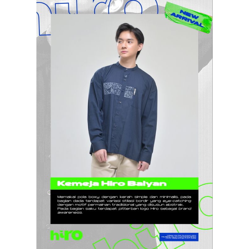 Diskon Kemeja Rabbani|Kemko Hiro Balyan lengan panjang|Atasan Muslim Pria Rabbani New Arrival