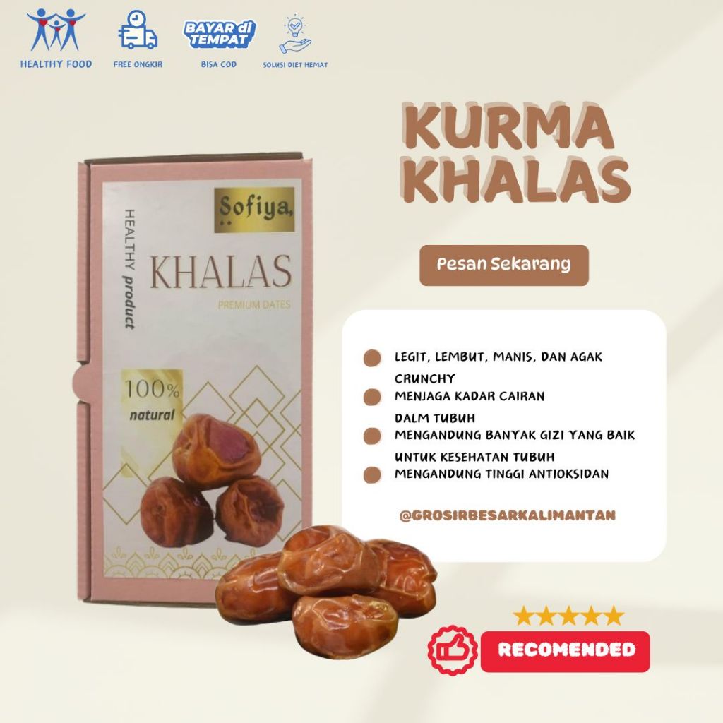 

AFL 500 GRAM KURMA BOX SOFIYA KHALAS MESIR GOLDEN VALLEY SAFIYA