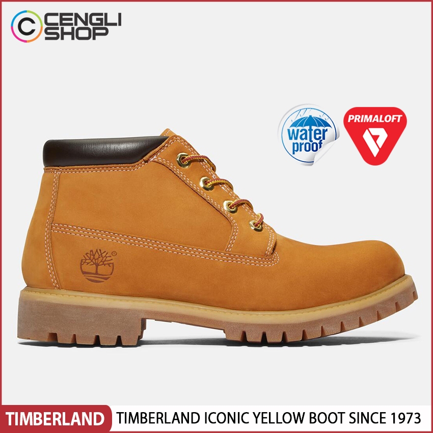 SEPATU BOOT TIMBERLAND PRIA ORIGINAL CHUKKA YELLOW BOOTS ICON ICONIC PREMIUM KULIT WATERPROOF TM77