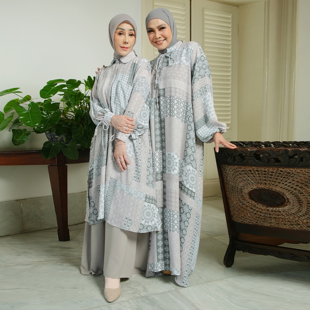 Lozy Hijab - Rania Tunik & Dress (Atasan Tunic Dress Gamis Abaya Pattern)