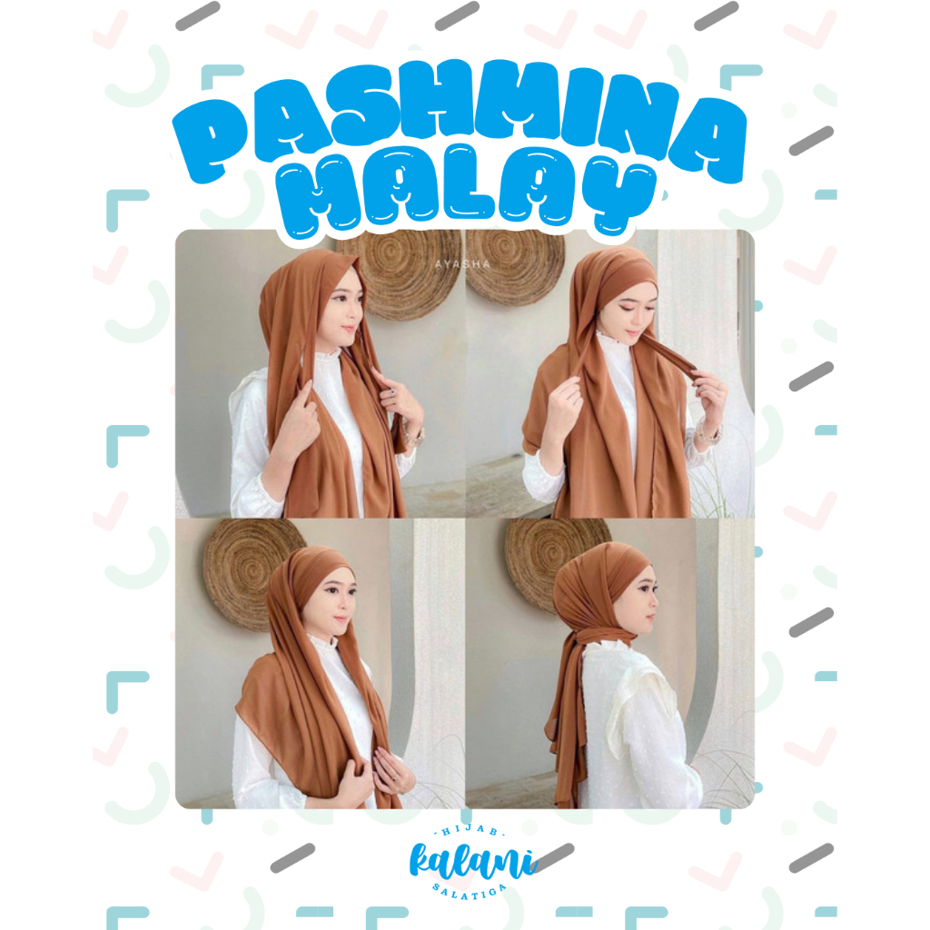 PASHMINA INSTANT MALAYSIA MALAY SHAWL | PASHMINA TALI IKAT | PASHMINA INSTANT MELAYU | KALANI HIJAB 